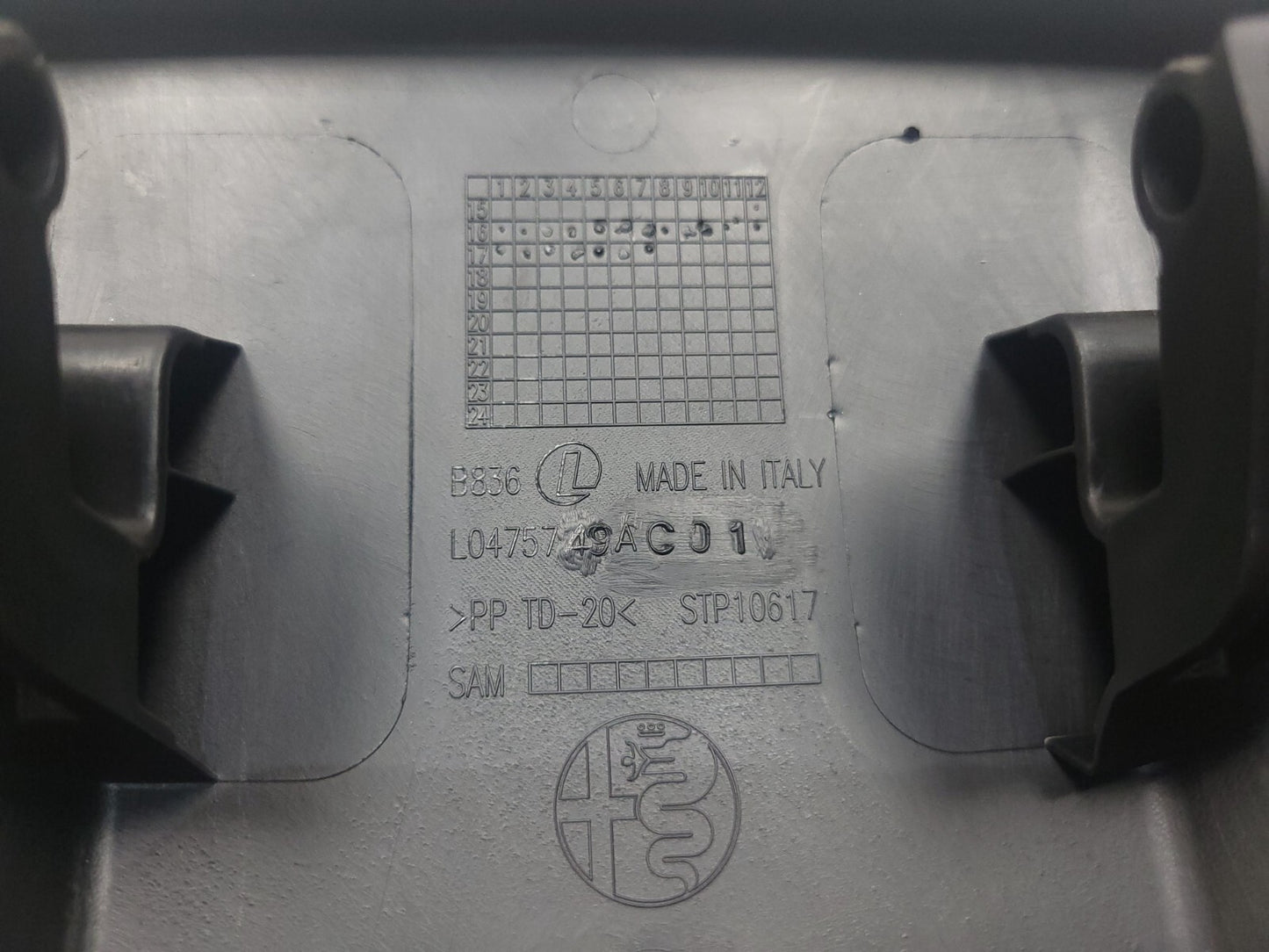 2017-2023 Alfa Romeo Stelvio Front Seat Back Rear cover trim pair OEM