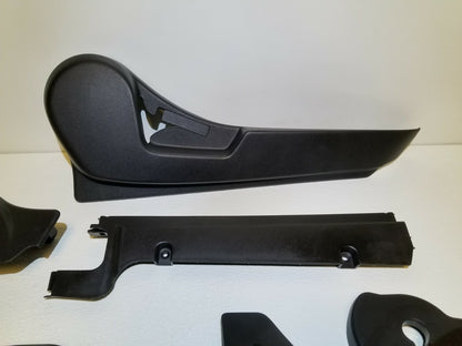 10-17 Mitsubishi Lancer Seat Trim Panel Cover Front Passenger Side 11pcs OEM 56k