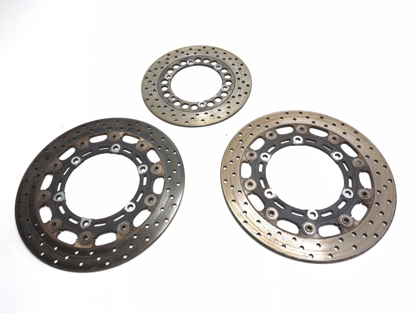 1998 Yamaha Yzf600r Brake Disc Front & Rear 3 Pcs OEM