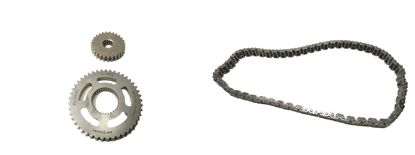 2020 Ski Doo Mxztnt 850 Drive Chain & Gear Sprocket Lower & Upper 45t 27t OEM