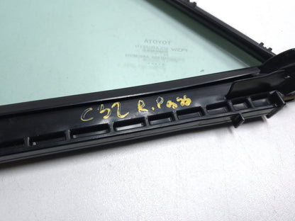 2018 Toyota Corolla Door Vent Window Glass Rear Passenger Side Right OEM