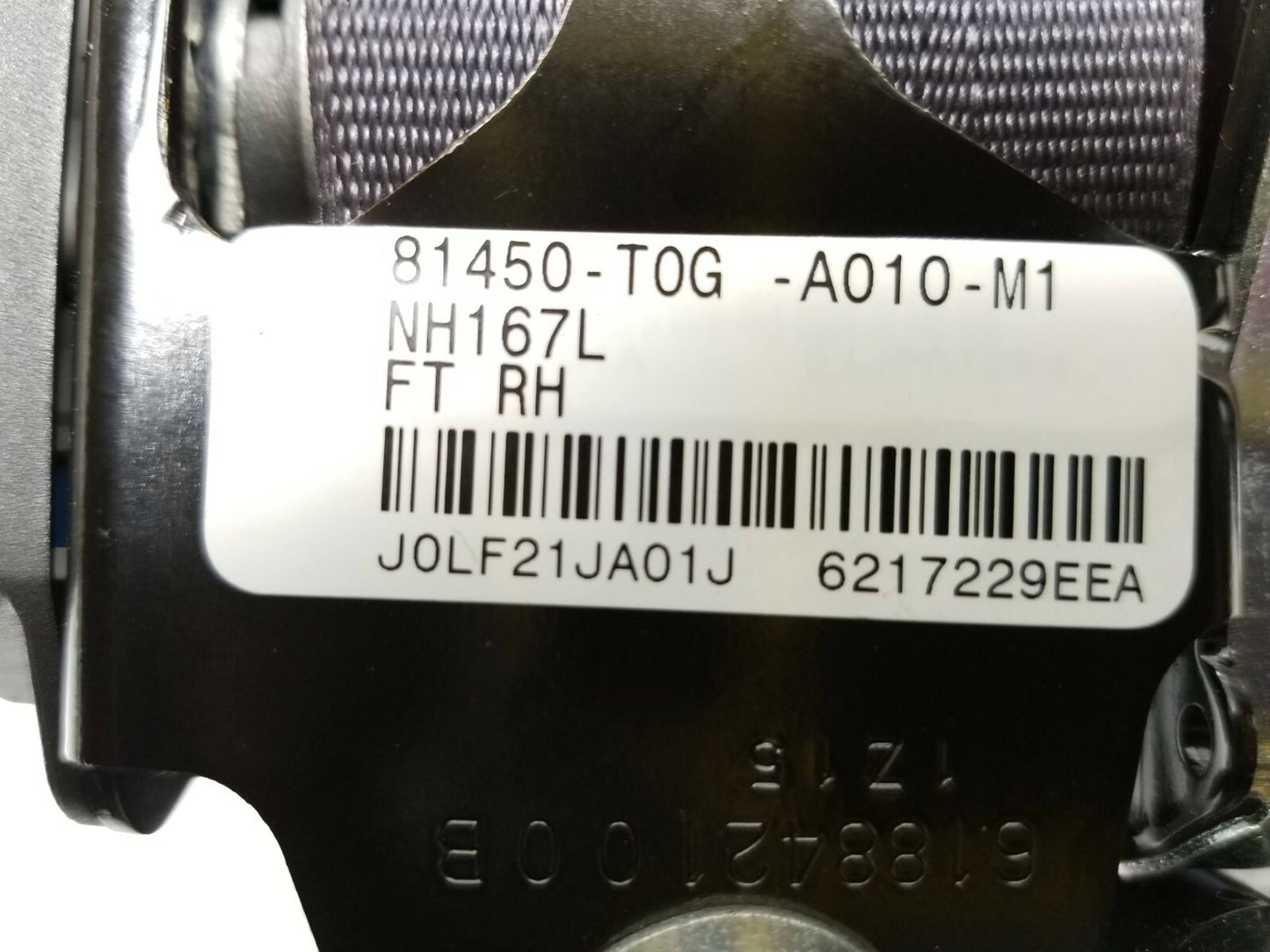 2012 - 2014 Honda Cr-v Seat Belt Retractor Front Passenger Right Side OEM