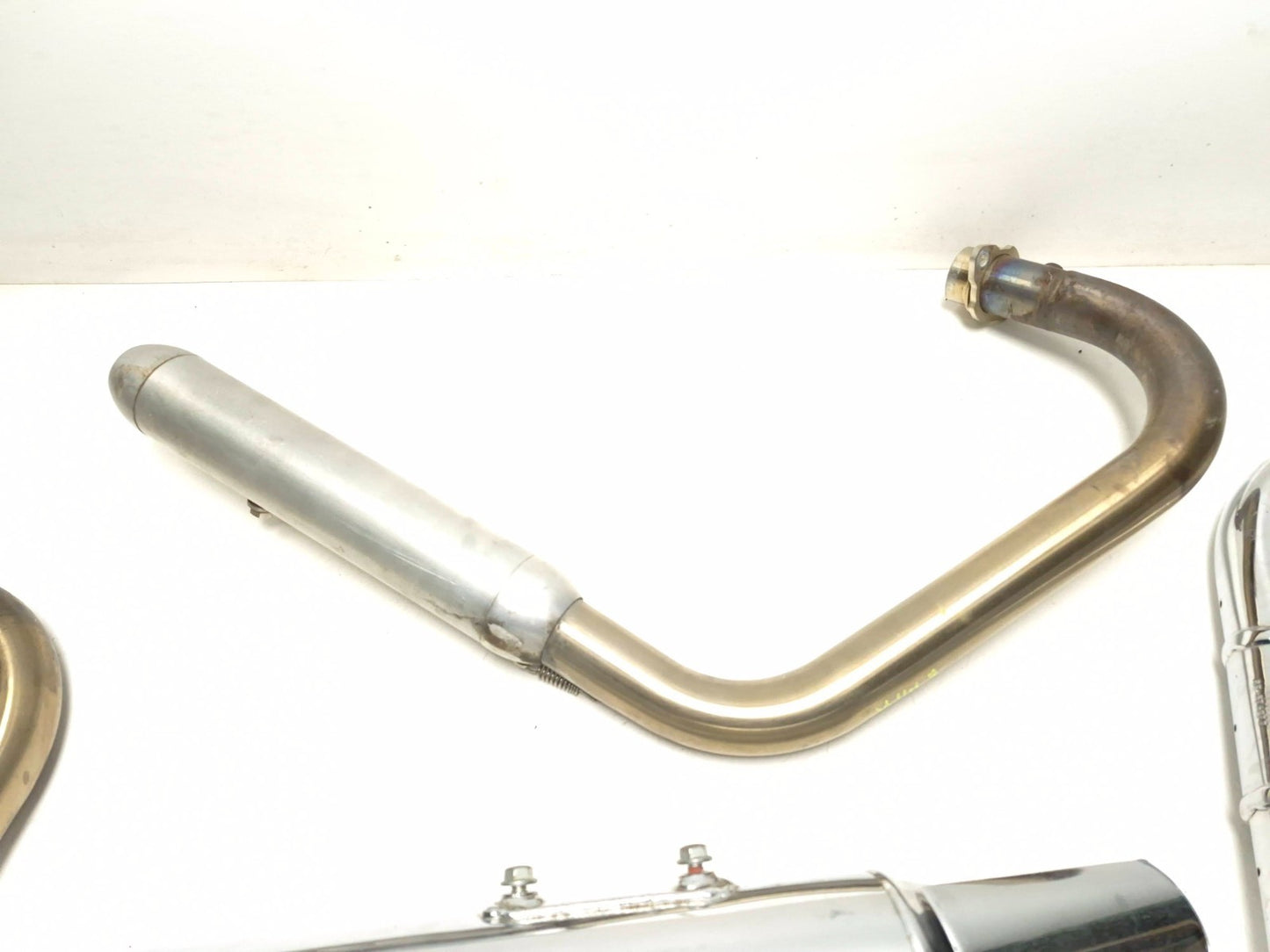 2022 Royal Enfield Int650 Exhaust Header Pipe Muffler & Heat Shield Lh & Rh OEM