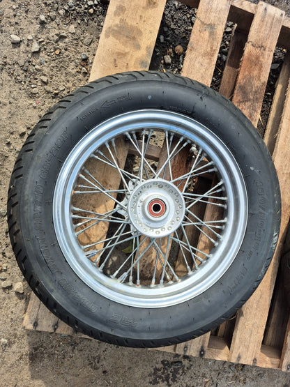2004 Suzuki Vl800 Boulevard C50 Wheel Rim & Tire Front & Rear *straight* OEM