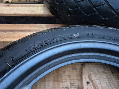 1987 Honda Cbr 1000 F Rear & Front Wheel W/ Tire Pair 17" OEM