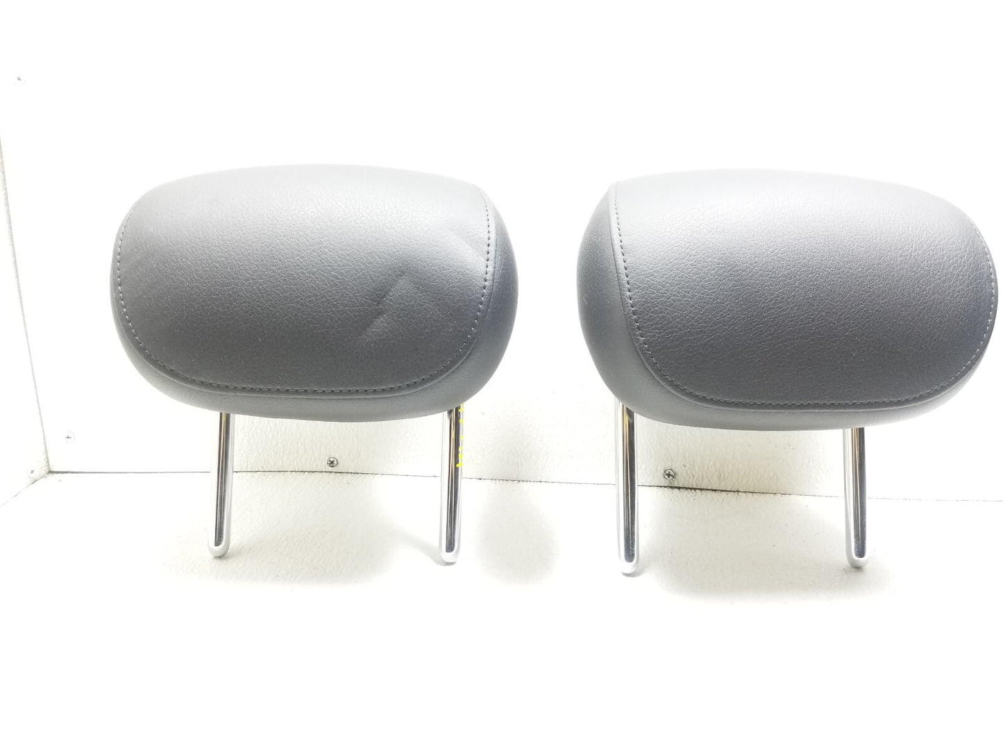 2012 Audi A7 Rear Seat Headrest Pair Left Right Gray Leather OEM