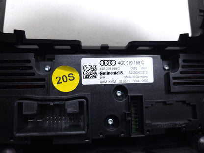 2012 Audi A7 Rear AC Climate Heater Control Panel OEM 4g0919158c