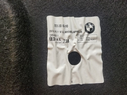 09 10 11 12 BMW 750li Trunk Lid Liner Trim Cover OEM