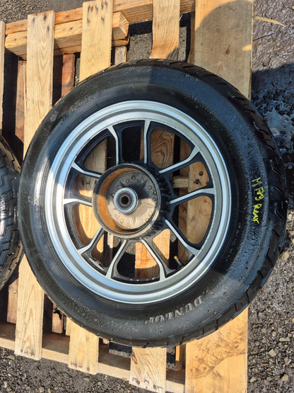 1985 Honda Shadow Vt500c Wheel Rim W/ Tire Front & Rear *straight* OEM
