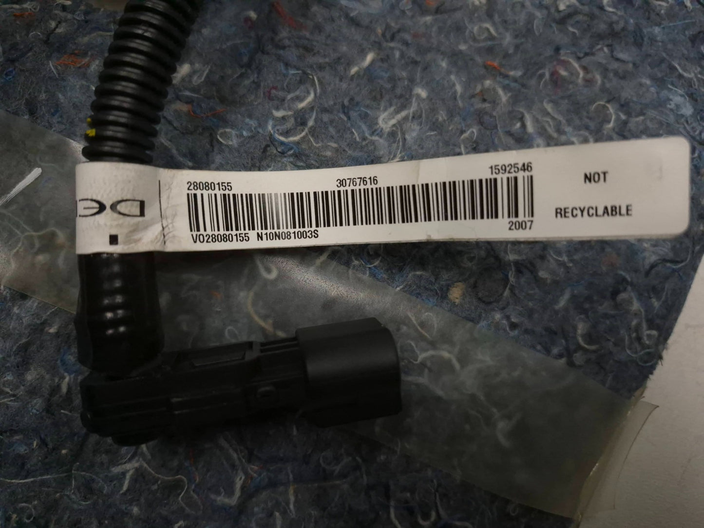 2012 Volvo C30 Front Seat Lumbar Bottom Support Right Passenger Side OEM