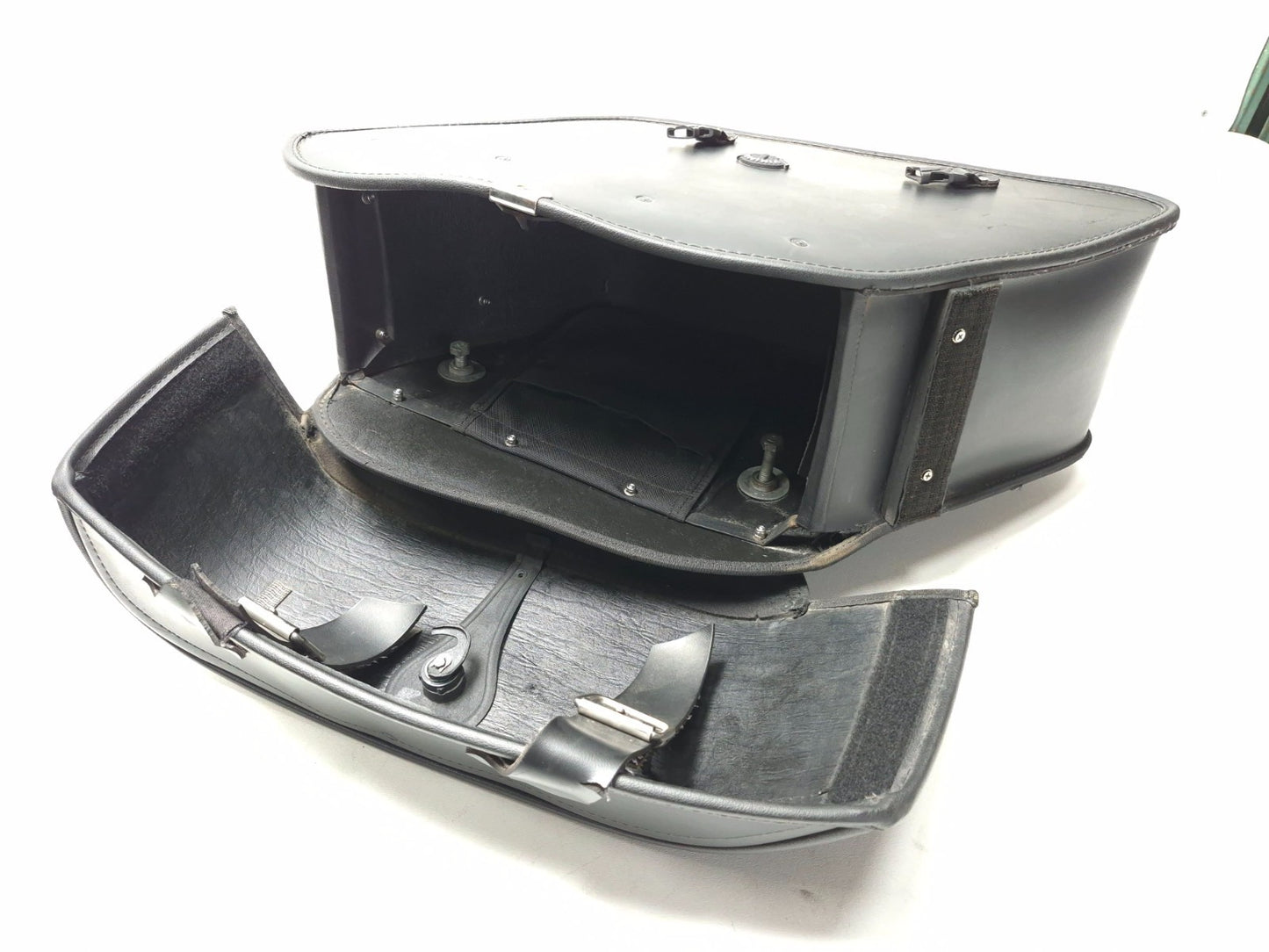 Viking Bags Leather Saddlebags Harley Dyna Fat Bob Fxdf 2008-2017 Hard Mount OEM