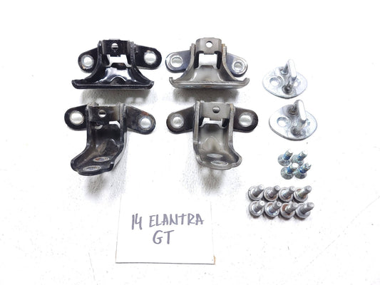2014 Hyundai Elantra Gt Door Hinge Front & Rear Left Driver Side Set OEM