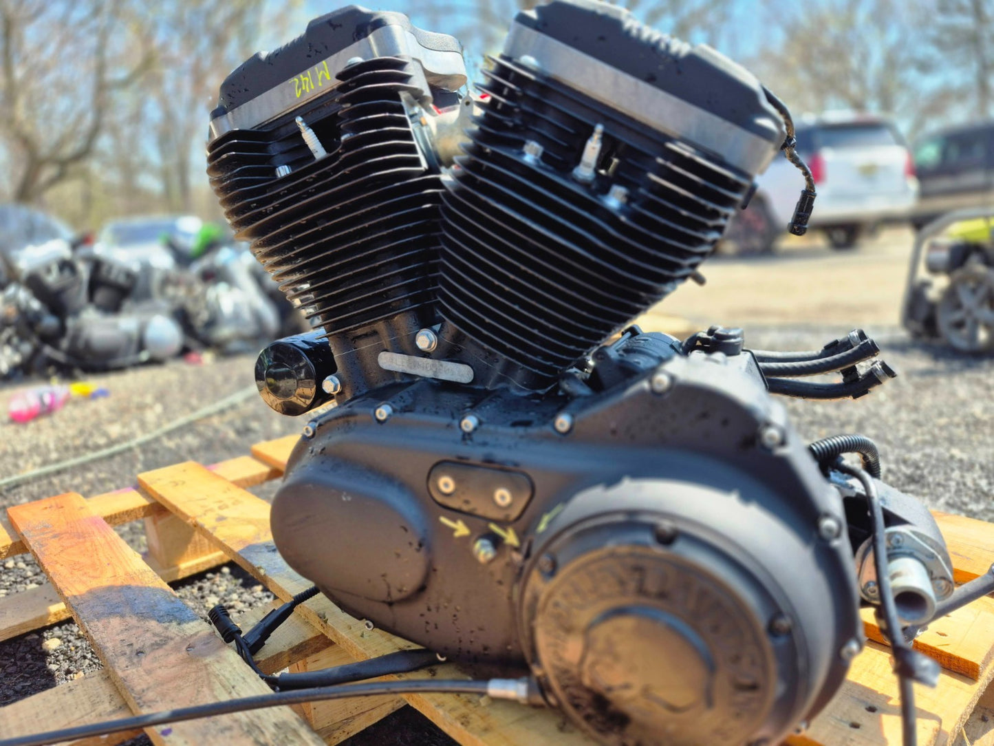 2021 Harley Sportster Xl1883 Engine Motor ** Left Case Damage **