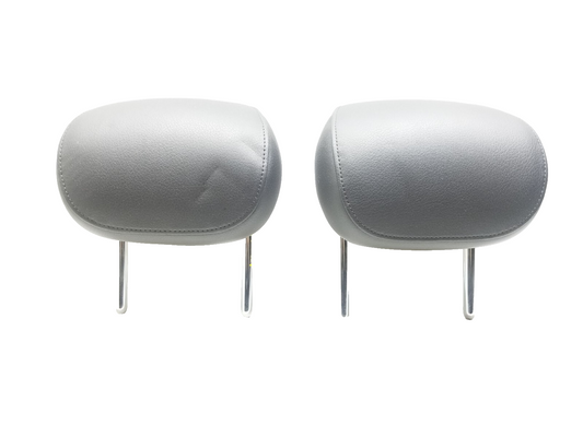 2012 Audi A7 Rear Seat Headrest Pair Left Right Gray Leather OEM