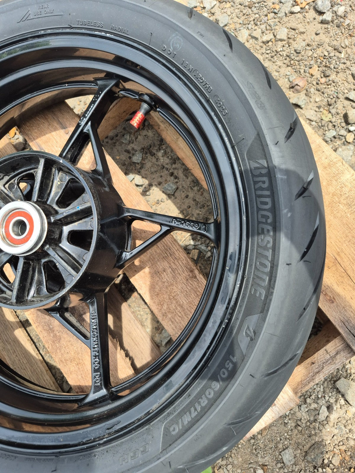 2019 Kawasaki Z400 Er400d Wheel Rim & Tire Front & Rear *straight* OEM