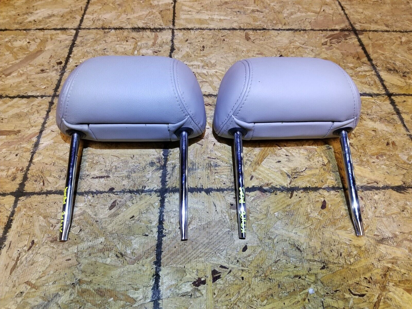 05 06 07 08 Jaguar X-type Headrest Rear Seat Left & Right 2pcs OEM 86k Gray