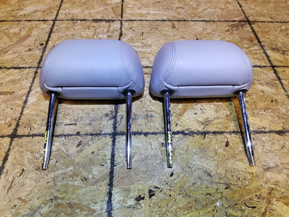 05 06 07 08 Jaguar X-type Headrest Rear Seat Left & Right 2pcs OEM 86k Gray
