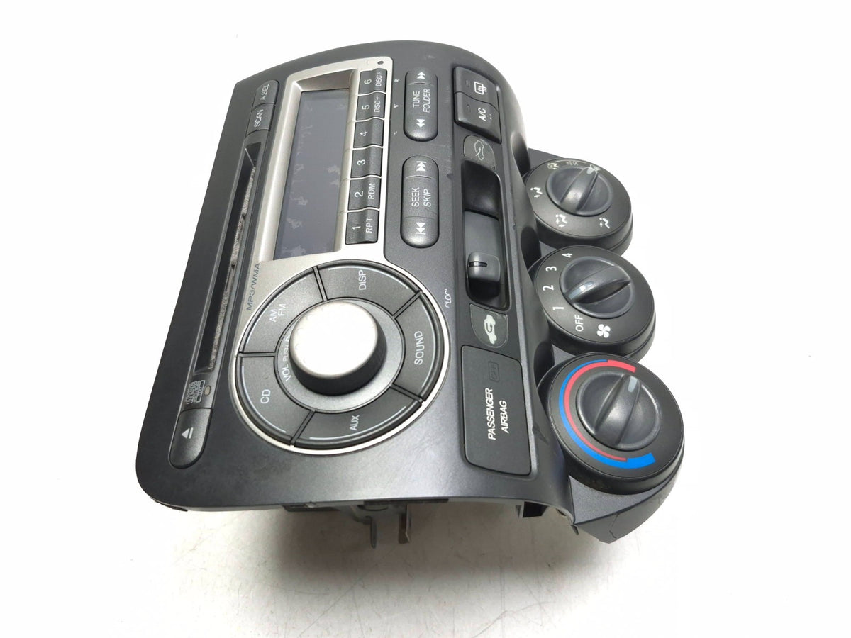 2007 Honda Fit Radio Cd Player W/ Climate Control Panel Assy 39101-sln-c010 OEM