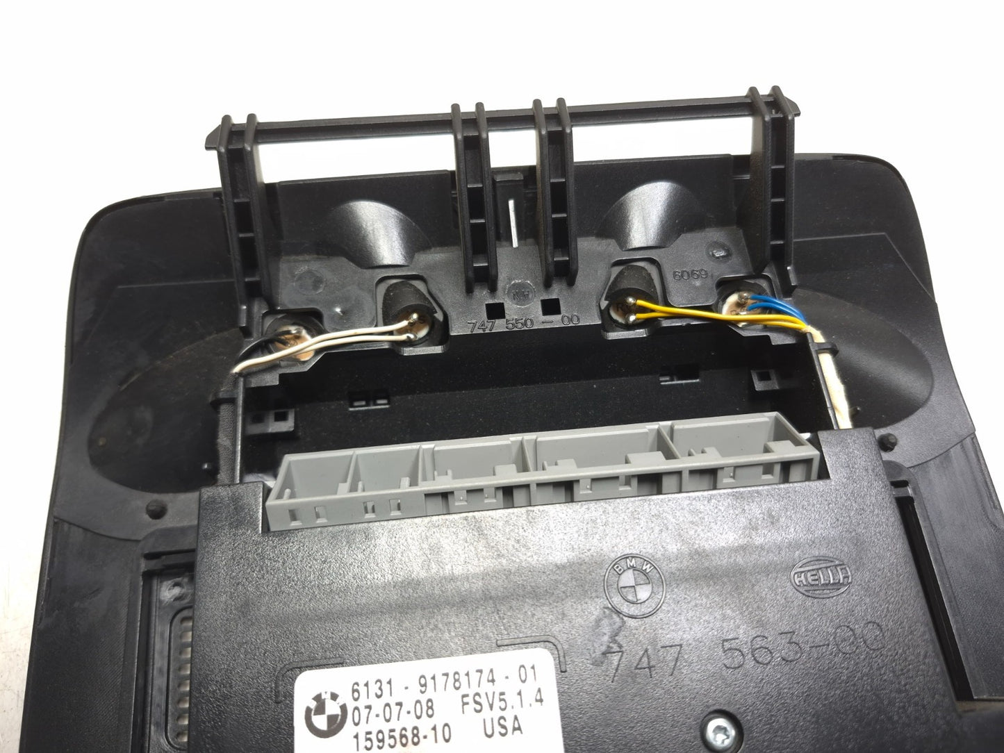 2008 BMW X6 E71 Interior Roof Overhead Dome Light W/ Sunroof Switch OEM