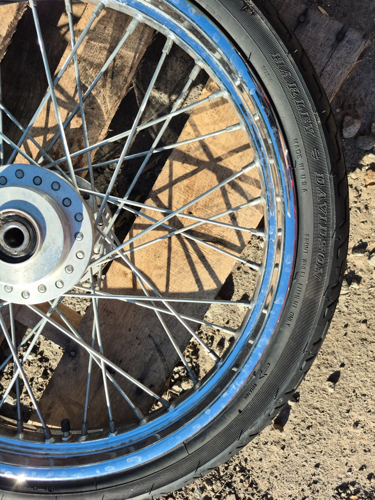 2004 Harley-davidson Sportster Xl883 Wheel Rim & Tire Front & Rear *straight*