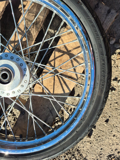 2004 Harley-davidson Sportster Xl883 Wheel Rim & Tire Front & Rear *straight*