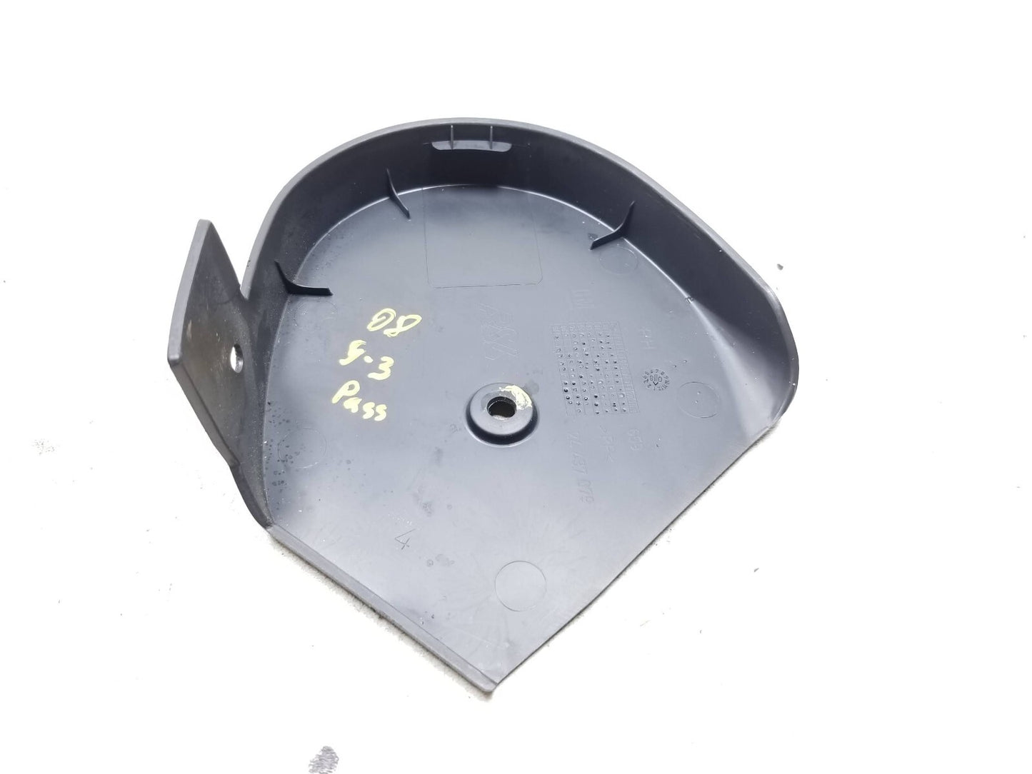 11 Saab 9-3 Seat Side Trim W/ Guide Sleeve & knob Front Passenger Side Right OEM