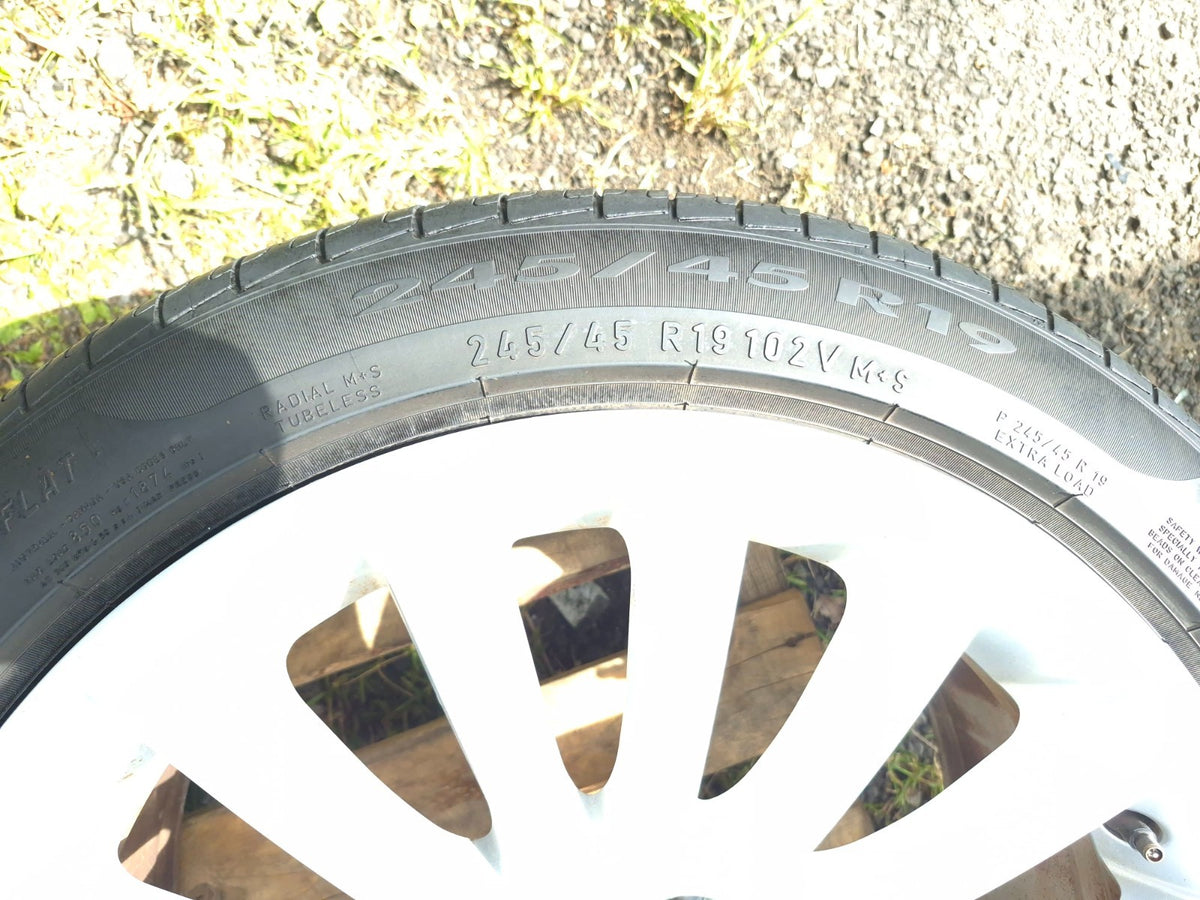 2011 BMW 750li Wheel Rim W/ Tire 245/45/r19 19x8.5j 4.8/32 Et 25 4 Pcs OEM