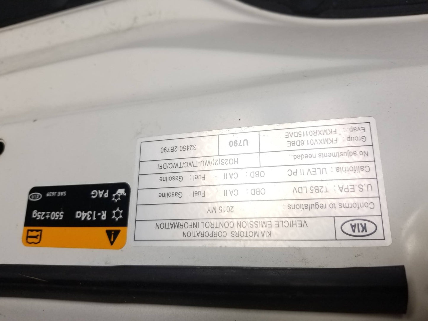 2015 Kia Soul Hood Panel OEM