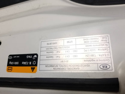 2015 Kia Soul Hood Panel OEM