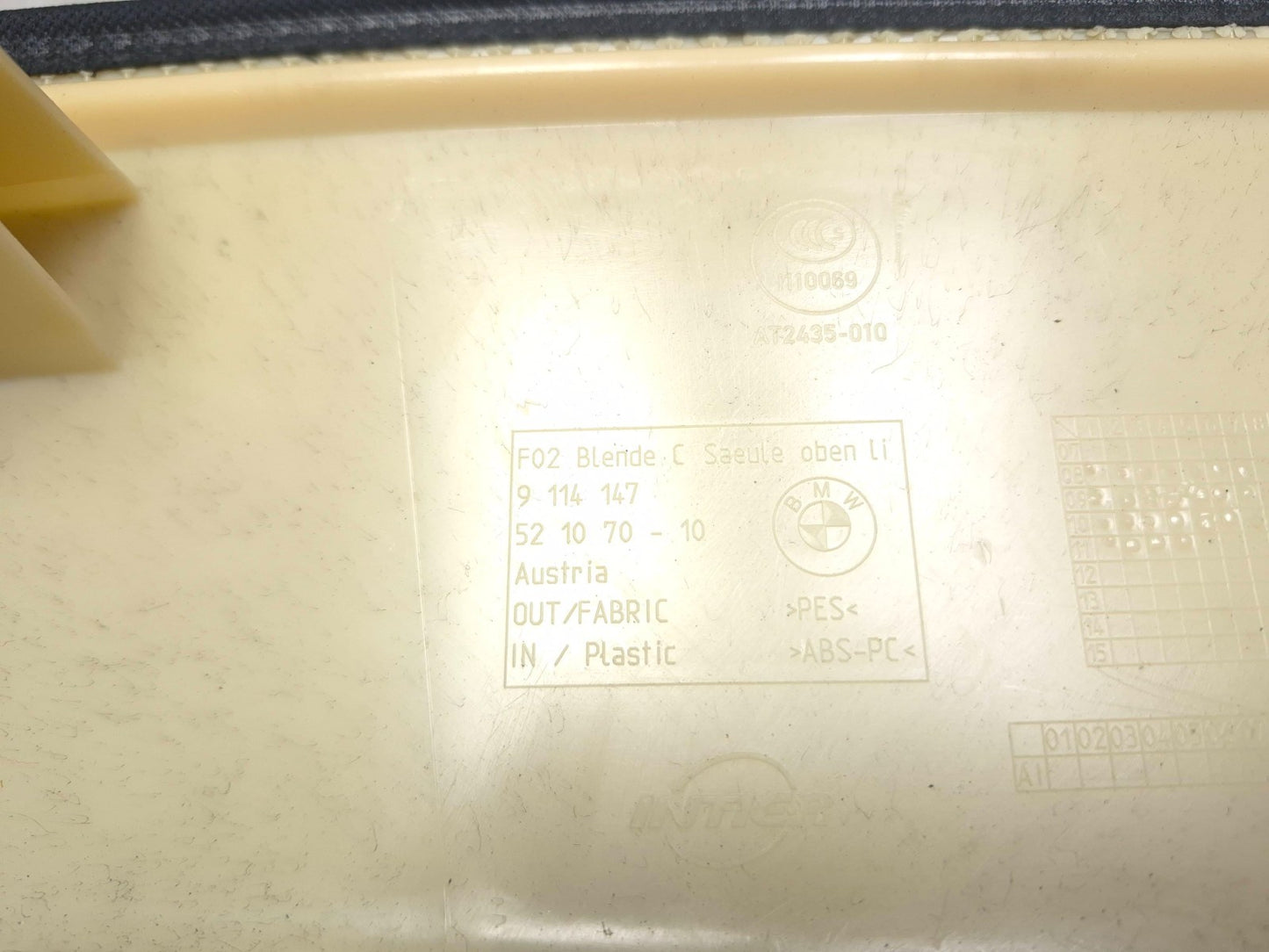 2012 BMW 750li A B C Pillar Cover Trim Panel 8pcs Oem✅