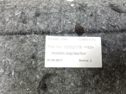 2017-2019 Alfa  Romeo Stelvio Rear Trunk Carpet Mat Liner Cover OEM