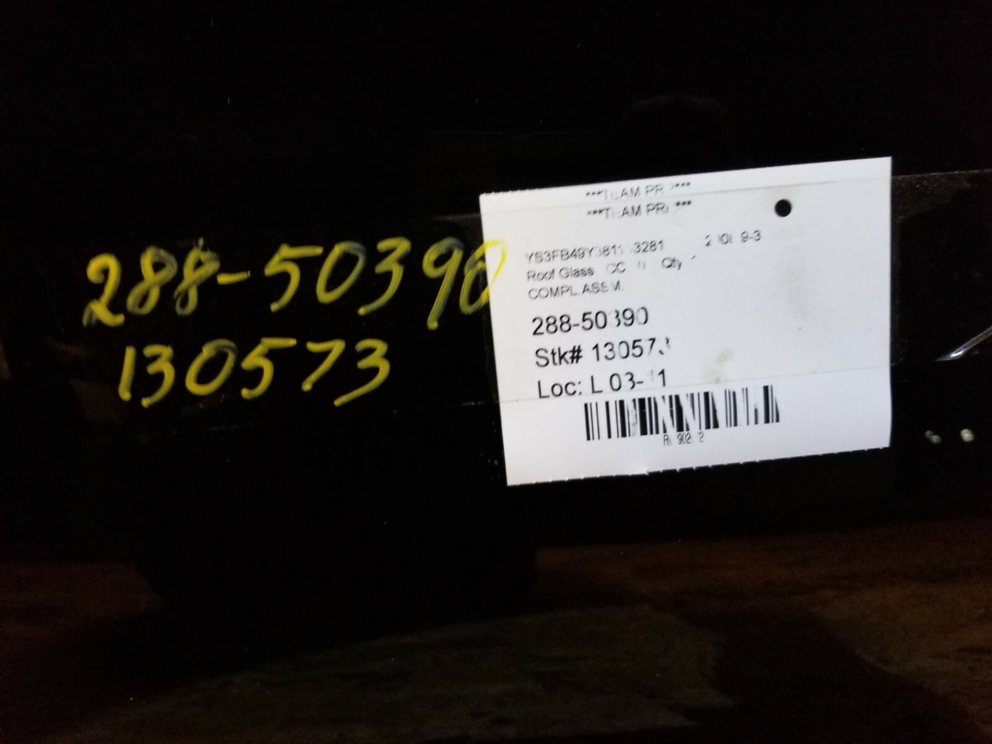2008 Saab 9-3 Panoramic Sunroof Glass OEM