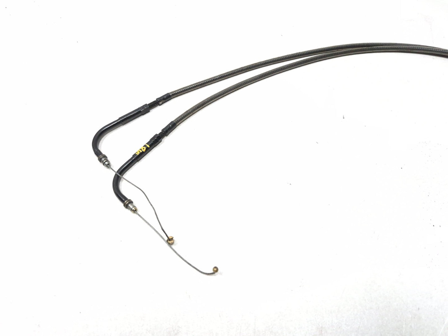 2003 Harley-davidson Fxdl Anniversary Dyna Throttle Cable & Left Grip Pair OEM