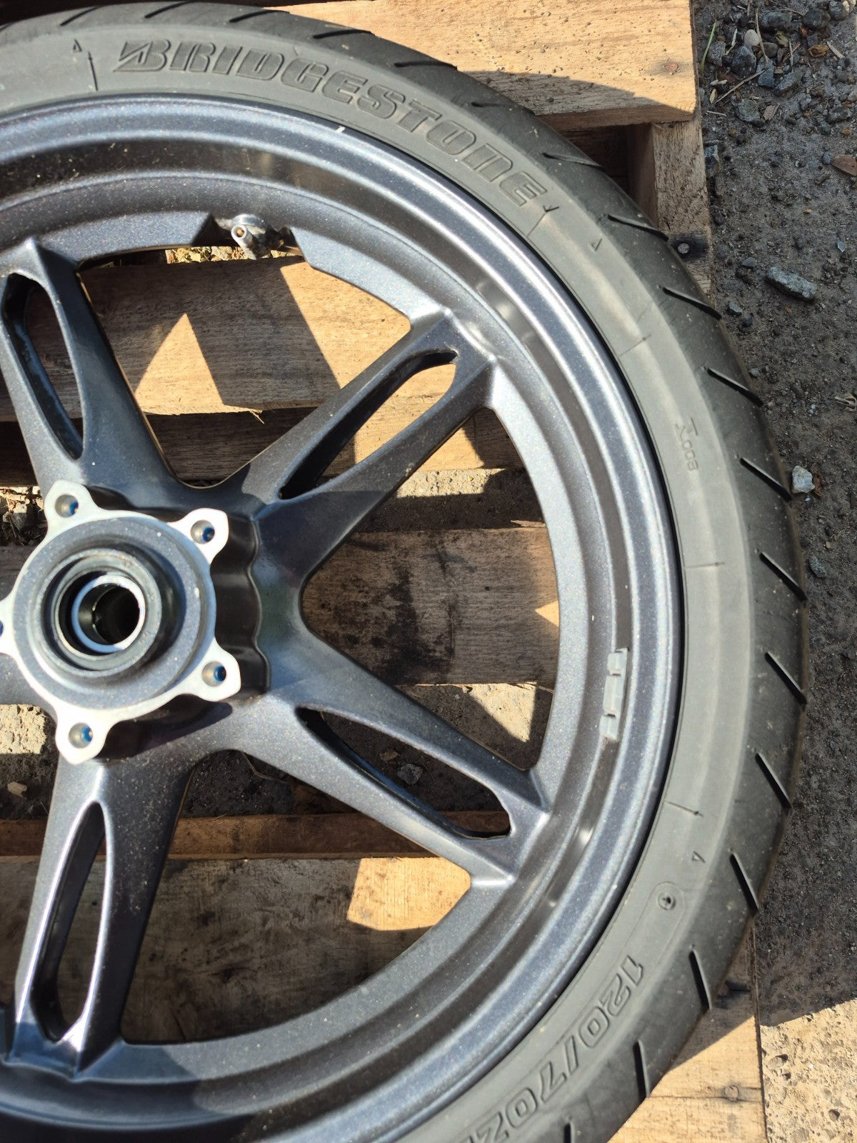 2008 Triumph Sprint St Wheel Rim & Tire Front & Rear *straight* OEM