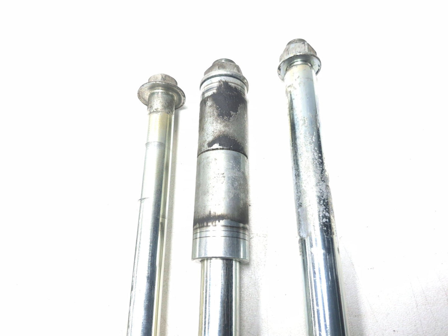 2004 Kawasaki Vulcan 800 Vn800 Wheel Axle Front & Rear W/ Pivot Bolt OEM