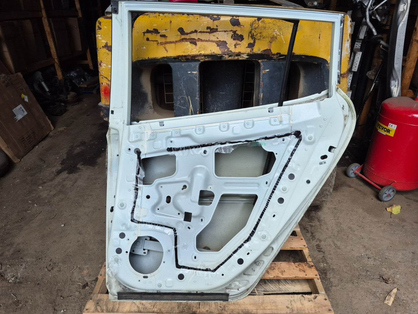 2012 Nissan Leaf Rear Door Shell Passenger Side Right OEM