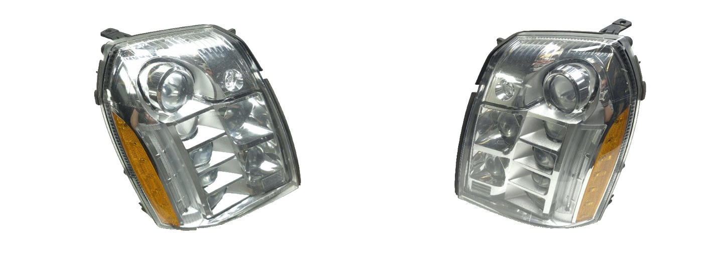2013 Cadillac Escalade Esv Platinum Led Headlight Right & Left Pair OEM