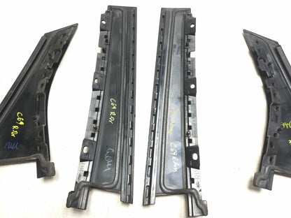 2013 Ford Focus Rear Door Pillar Outside Molding Trim Left & Right 4 Pcs OEM
