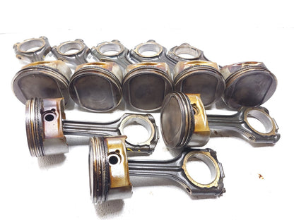 2007 Mercedes Ml500 Piston W/ Connecting Rod 8pcs OEM