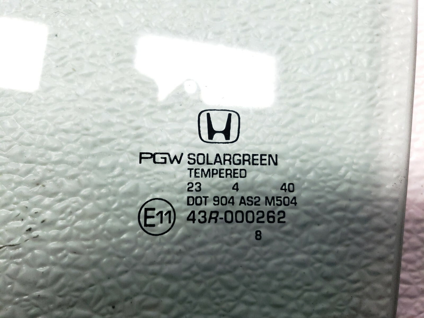 2015 Honda Accord Rear Door Window Glass Left Driver Side OEM