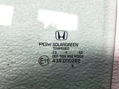 2015 Honda Accord Rear Door Window Glass Left Driver Side OEM