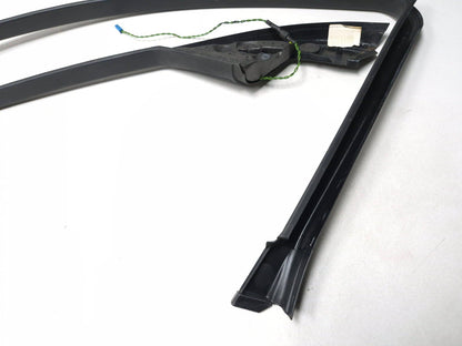 2007 BMW 530i E60 Front Door Window Frame Surround Tweeter Trim Left & Right OEM