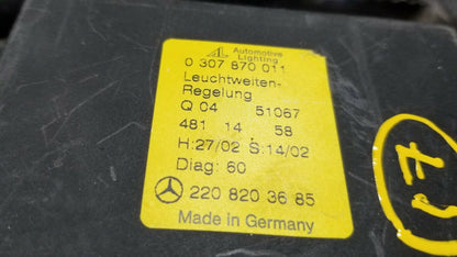 03-06 Mercedes W220 S430 S500 S600 Hid Xenon Headlight Control Module OEM N17