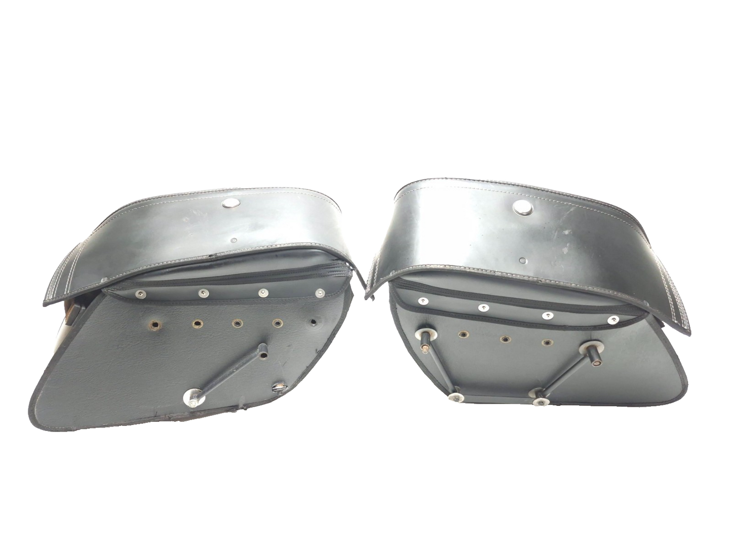 Viking Bags Leather Saddlebags Harley Dyna Fat Bob Fxdf 2008-2017 Hard Mount OEM