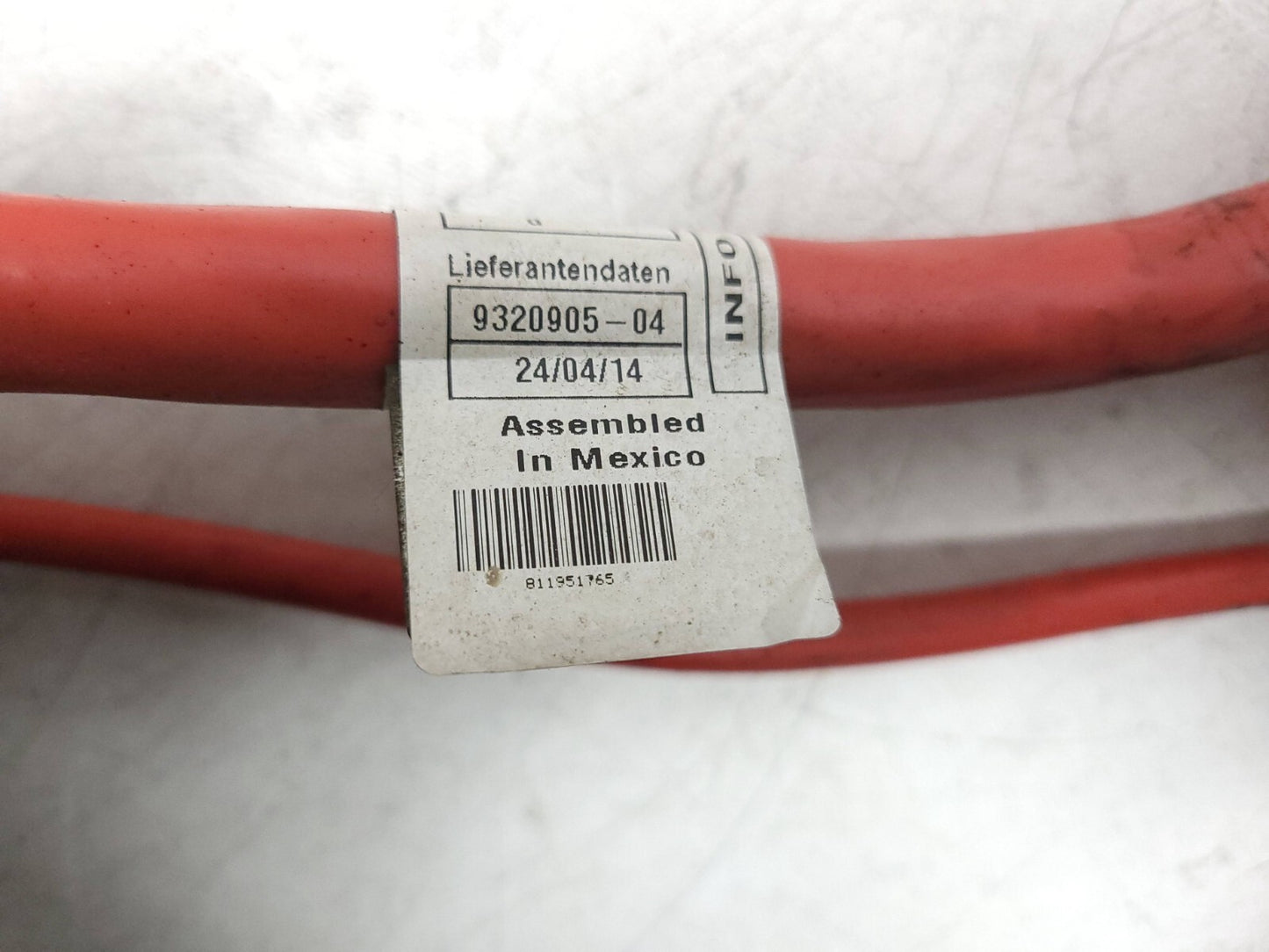 2014 BMW F15 X5 X6 Under Floor Positive Battery Cable Wire Harness OEM