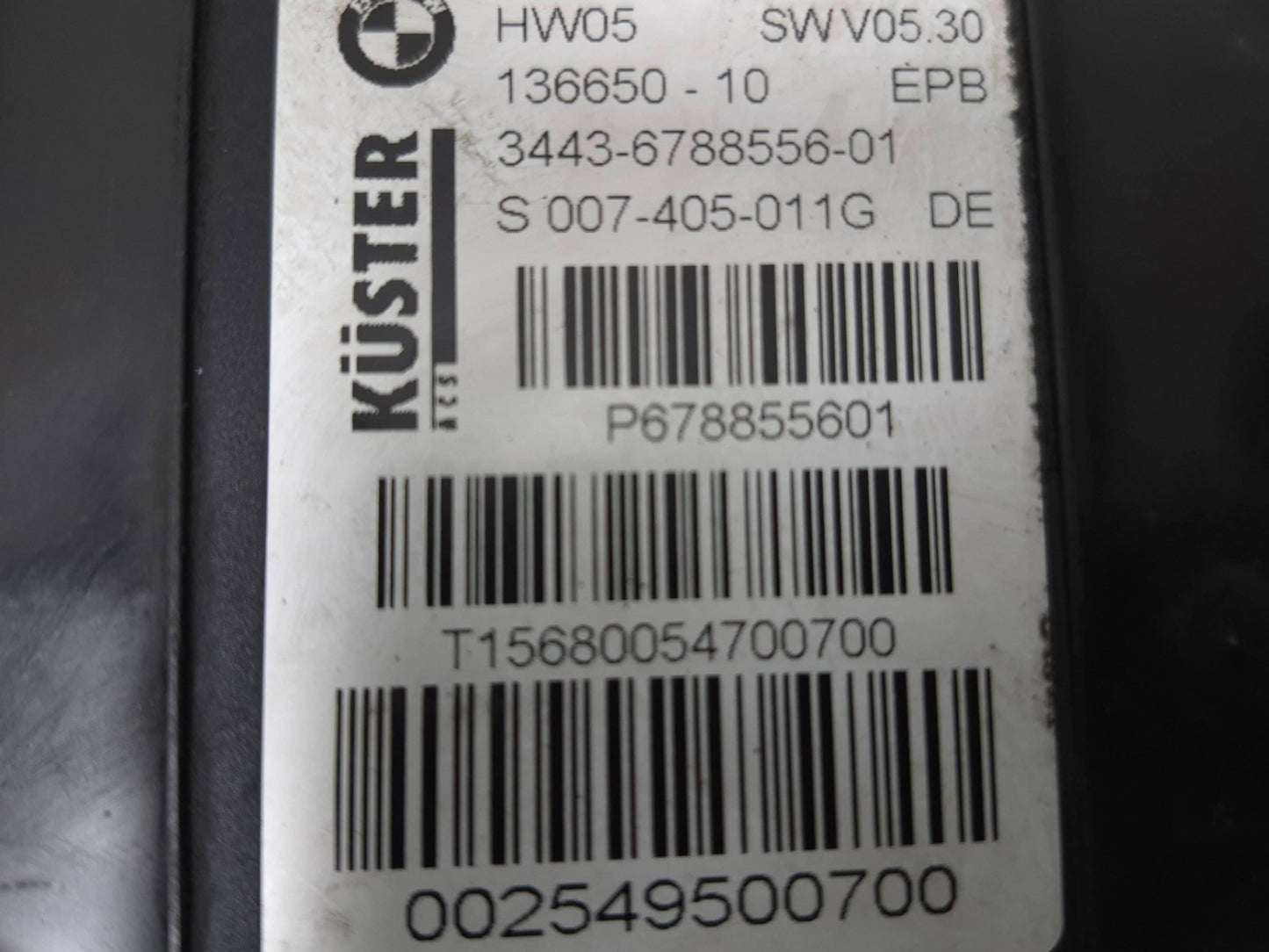 2008 BMW X6 E71 Parking Brake Actuator & Cable OEM