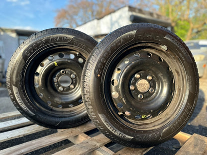 2012 Hyundai Sonata Steel Wheel Rim W/ Tire Good Year 205/55r16 10/32" 2pcs OEM