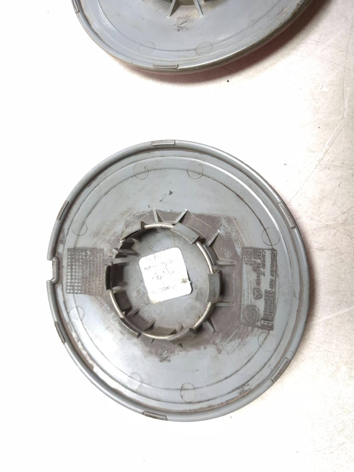 2013 Fiat 500 Turbo Red Wheel Center Cap 3pcs OEM