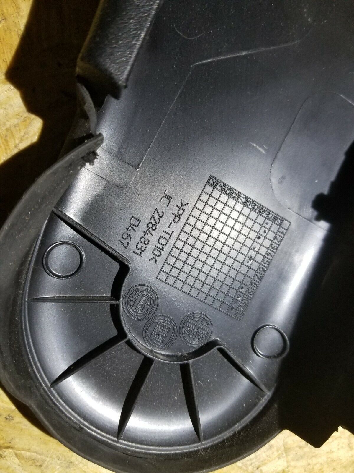 14-17 Fiat 500l Rear Seat Trim Cover & Handle OEM