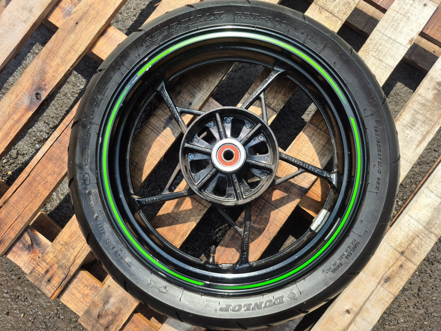 2023 Kawasaki Ninja 400 Ex400 Rear Wheel Rim & Tire  OEM
